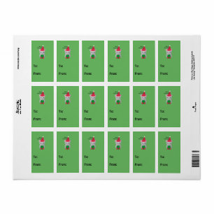 Merry Christmouse Cute Christmas Mouse Label