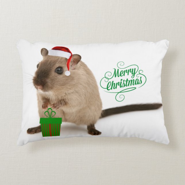 Merry Christmouse Decorative Cushion (Front)