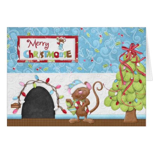 Merry Christmouse Greeting Card