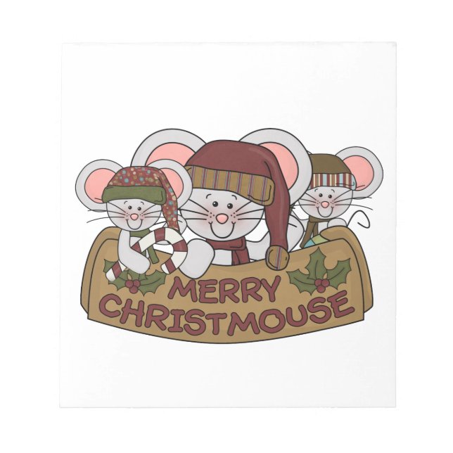 Merry Christmouse Notepad (Front)