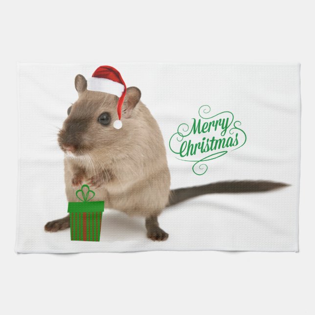 Merry Christmouse Tea Towel (Horizontal)