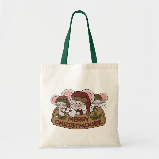 Merry Christmouse Tote Bag (Front)