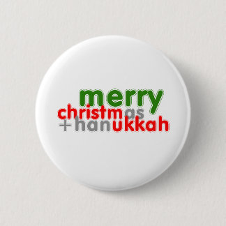 MERRY CHRISTMUKKAH 6 CM ROUND BADGE