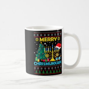 Merry Christmukkah Hanukkah Christmas Tree Xmas Fa Coffee Mug