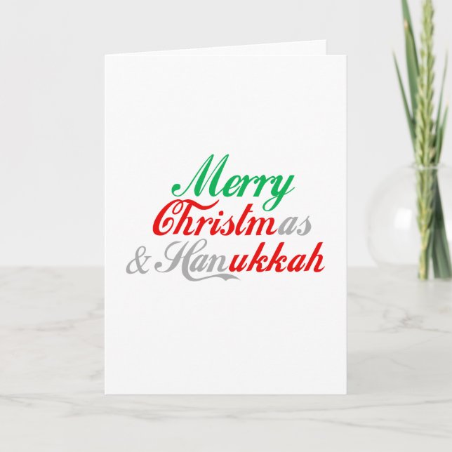 MERRY CHRISTMUKKAH HOLIDAY CARD (Front)