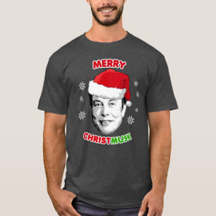 Merry Christmusk Ceramic Ornament T-Shirt