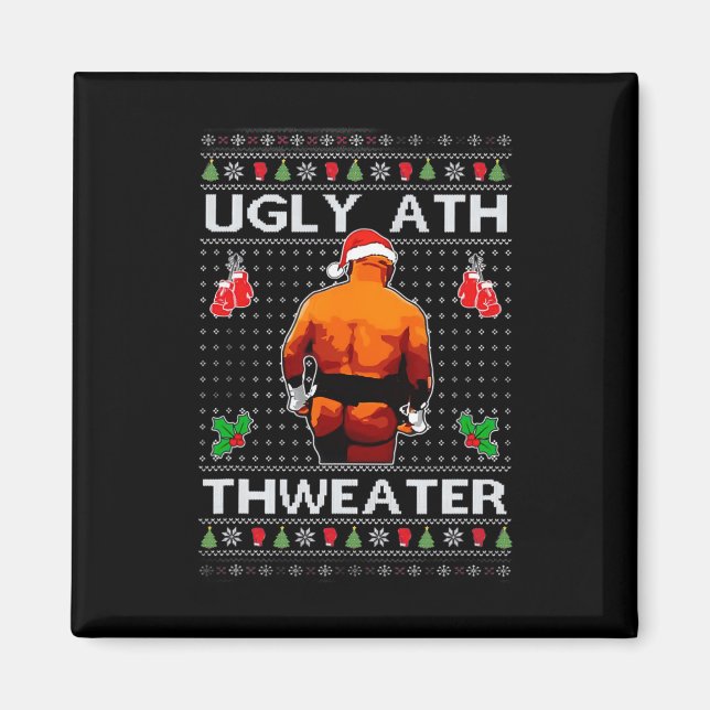 Merry Chrithmith Kith My Ath Butt Viral Fight Meme Magnet (Front)