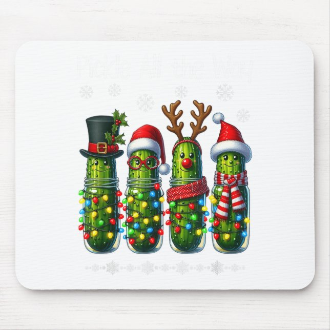 Merry Cklemas Funny Christmas Ckle Lights Holiday  Mouse Mat (Front)