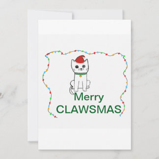 Merry CLAWSMAS  Holiday Card