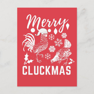 Merry Cluckmas Chicken Lover Holiday Card