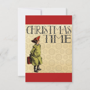 Merry Colonial Christmas Thank You Card