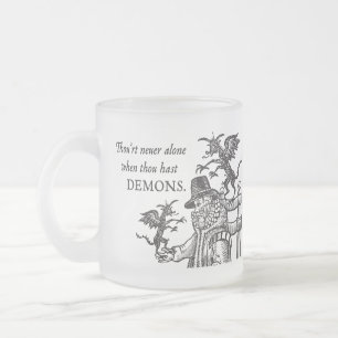 Merry Company Frosted Glass Coffee Mug