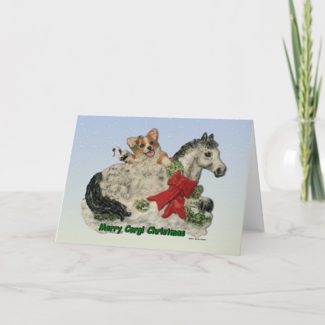 Merry Corgi Christmas! Holiday Card (Front)