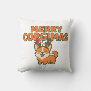 Merry Corgimas Funny Corgi Christmas Dog Mum Gift Cushion