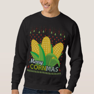 Merry Cornmas Ugly Christmas Sweater For Farmer Co