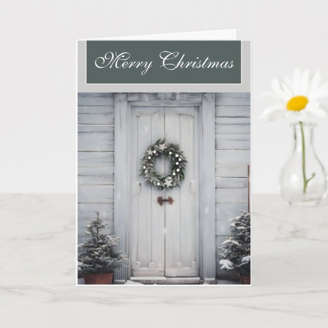 Merry Country Christmas Card (Small Plant)