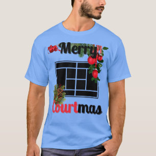 Merry Courtmas Christmas Tennis 1 T-Shirt