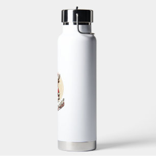 Merry Cowmas Highland Cow Christmas Shirt Design_1 Water Bottle