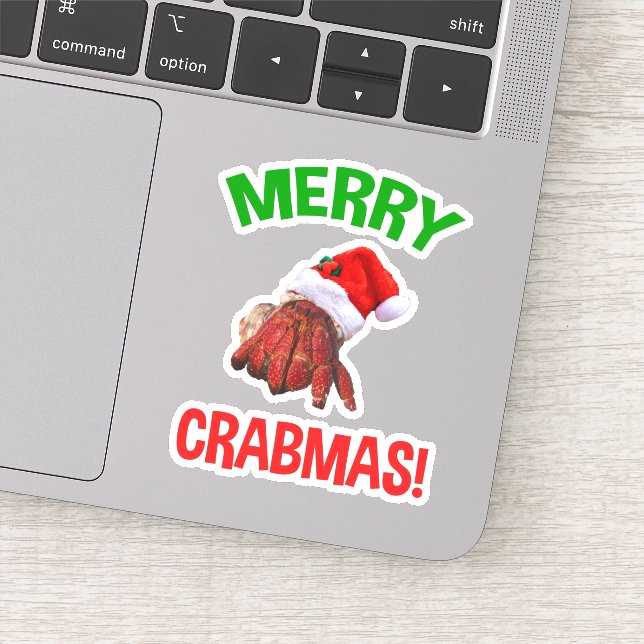 Merry Crabmas! Funny Christmas Hermit Crab Lover (Detail)