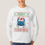 Merry Crabmas Funny Crab Ugly Christmas Sweater<br><div class="desc">christmas, santa, winter, funny, ugly, sweater, fish, gift, crab, sea</div>
