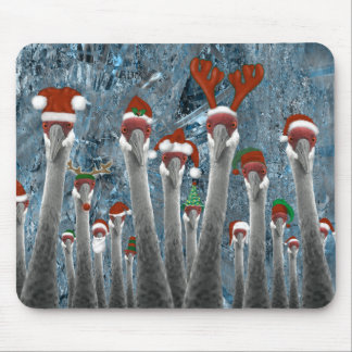 Merry Cranes Among Us Mouse Mat