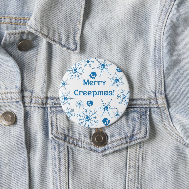 Merry Creepmas! 7.5 Cm Round Badge (In Situ)