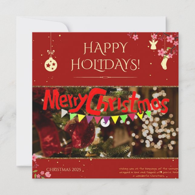 Merry Crishtmas To All Invitation (Front)