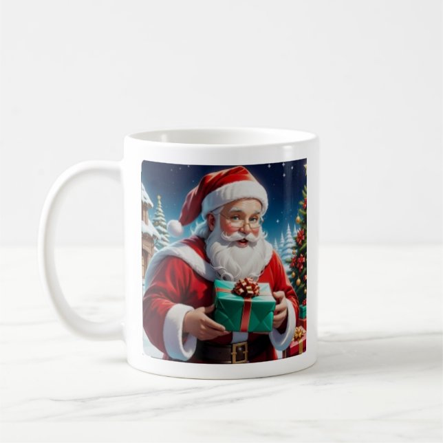 merry crismas,santa  coffee mug (Left)