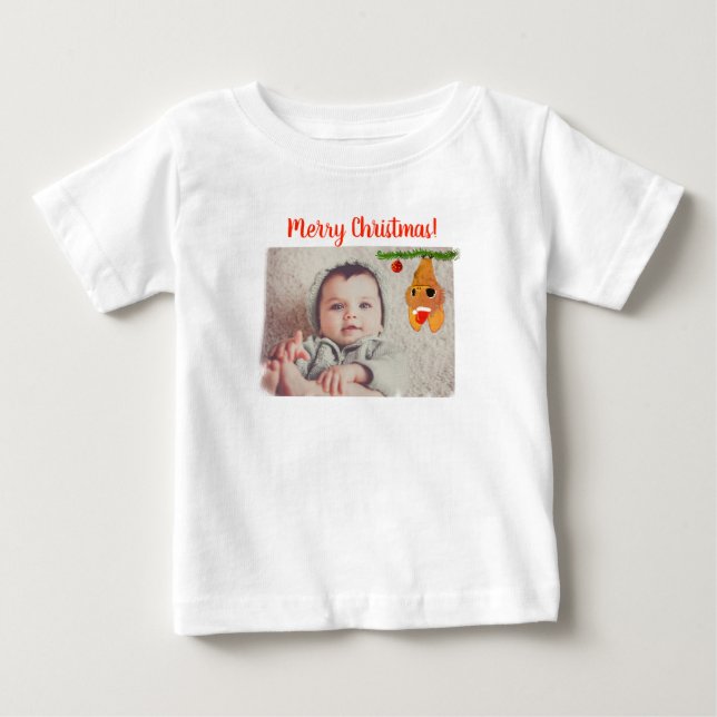 Merry  Cristmas Shirt Baby Gift (Front)