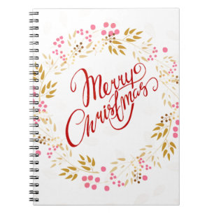 Merry Cristmas Wreath Notebook