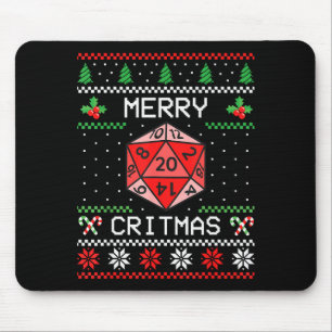 Merry Critmas Christmas Rpg Board Game Role Play U Mouse Mat