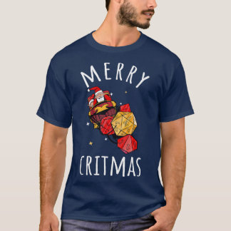 Merry Critmas I Christmas Santa T-Shirt