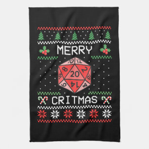 Merry Critmas II - Ugly Christmas Tea Towel