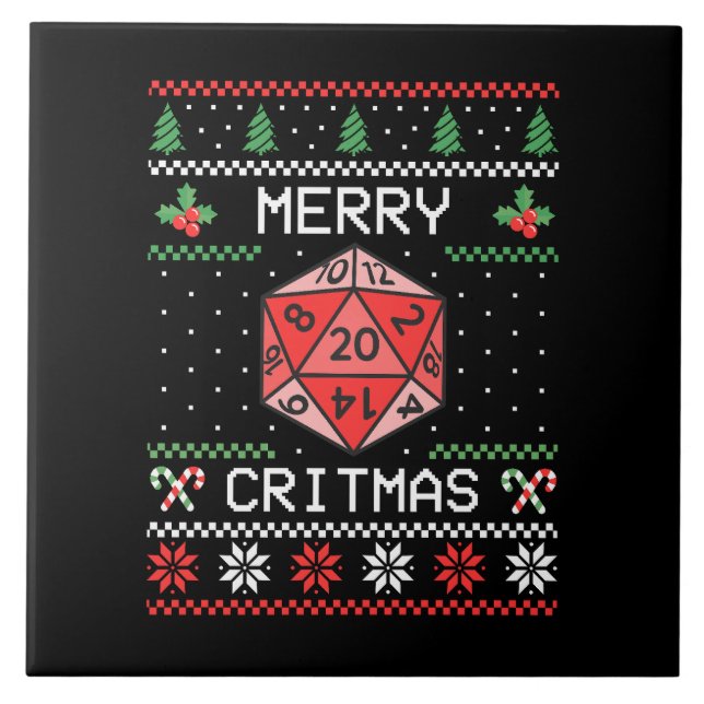 Merry Critmas II - Ugly Christmas Tile (Front)