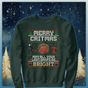 Merry Critmas Loot Drop Archer Ugly Sweater