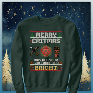 Merry Critmas Loot Drop | Archer Ugly Sweater
