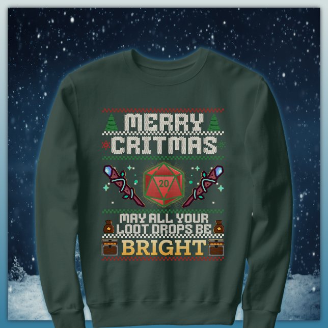 Merry Critmas Loot Drop | Mage Ugly Sweater (Creator Uploaded)