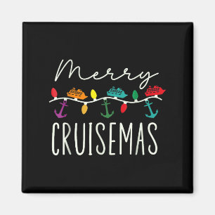 Merry Cruise-mas Cruise Christmas Xmas Pajamas Hol Magnet