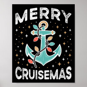 Merry Cruise-mas Matching Family Christmas Cruise Poster