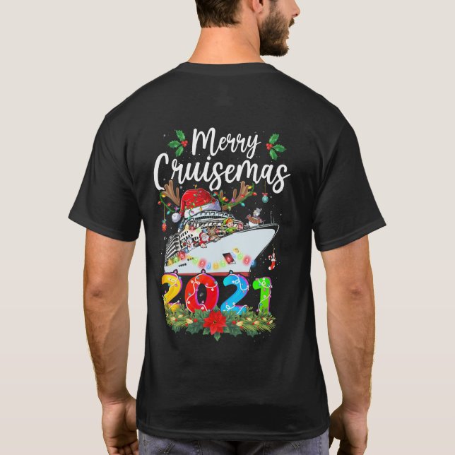 Merry Cruisemas 2021 Christmas Reindeer Cruise T-Shirt (Back)