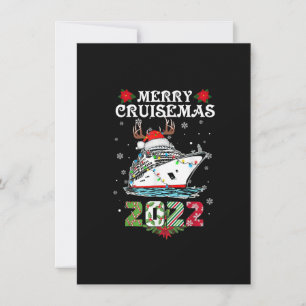 Merry Cruisemas 2022-Cruise Ship Family Christmas  Invitation