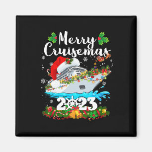 Merry Cruisemas 2023 Christmas Santa Reindeer Crui Magnet