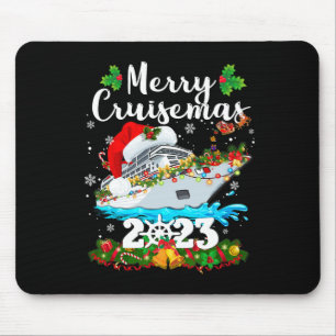 Merry Cruisemas 2023 Christmas Santa Reindeer Crui Mouse Mat