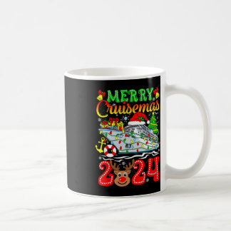Merry Cruisemas 2024 Cruise Christmas Rudolph Xmas Coffee Mug