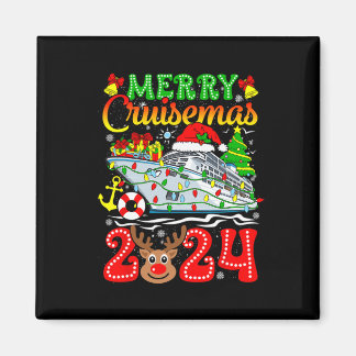 Merry Cruisemas 2024 Cruise Christmas Rudolph Xmas Magnet