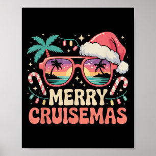 Merry Cruisemas 2025 2026 Christmas Santa Reindeer Poster