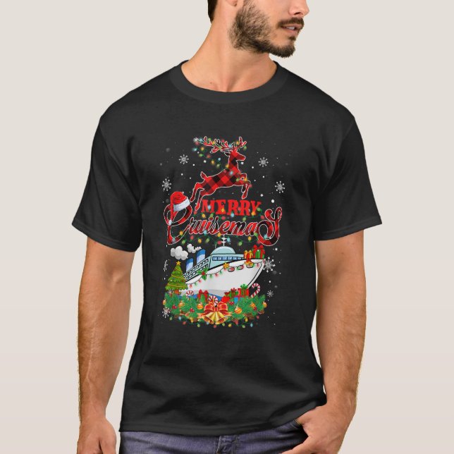 Merry Cruisemas 2025 Christmas Santa Reindeer Crui T-Shirt (Front)