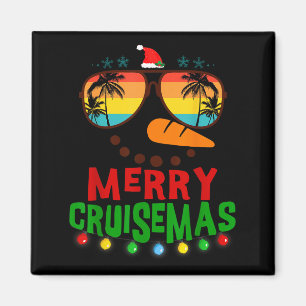 Merry Cruisemas 2025 Christmas Santa Snowman Cruis Magnet