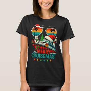 Merry Cruisemas 2025 Christmas Santa Snowman Funny T-Shirt