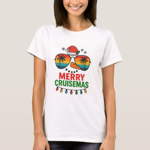 Merry Cruisemas 2025 Christmas Santa Snowman Funny T-Shirt